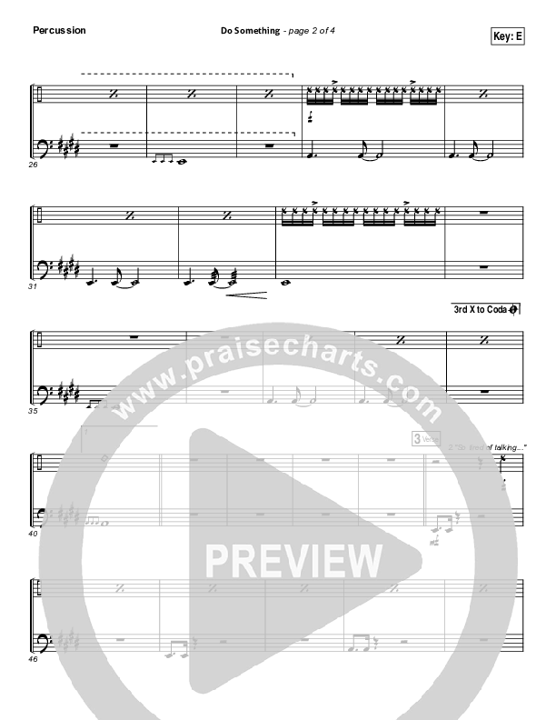 Do Something Percussion (Matthew West)