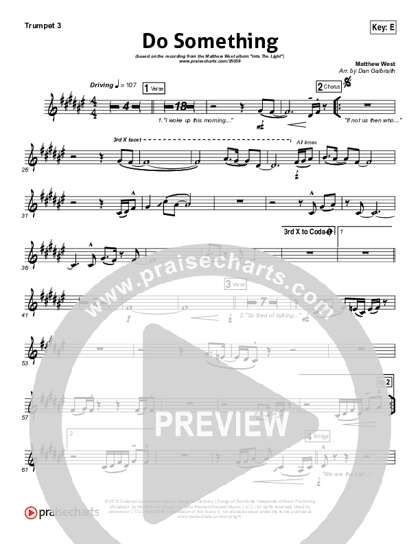 Do Something Trumpet 3 (Matthew West)