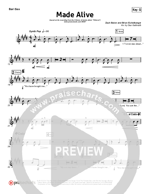 Made Alive Bari Sax (Citizens)