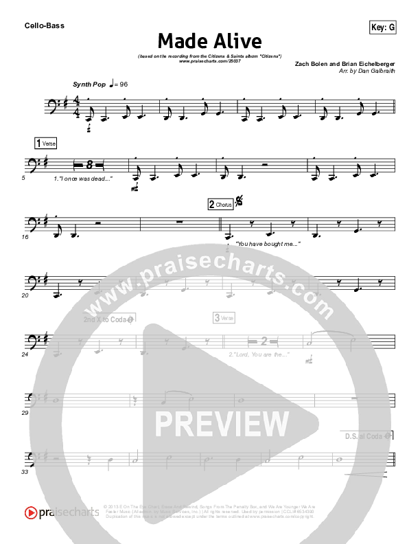 Made Alive Cello/Bass (Citizens)