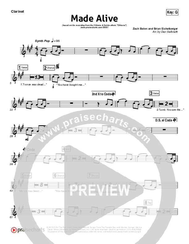 Made Alive Clarinet (Citizens)