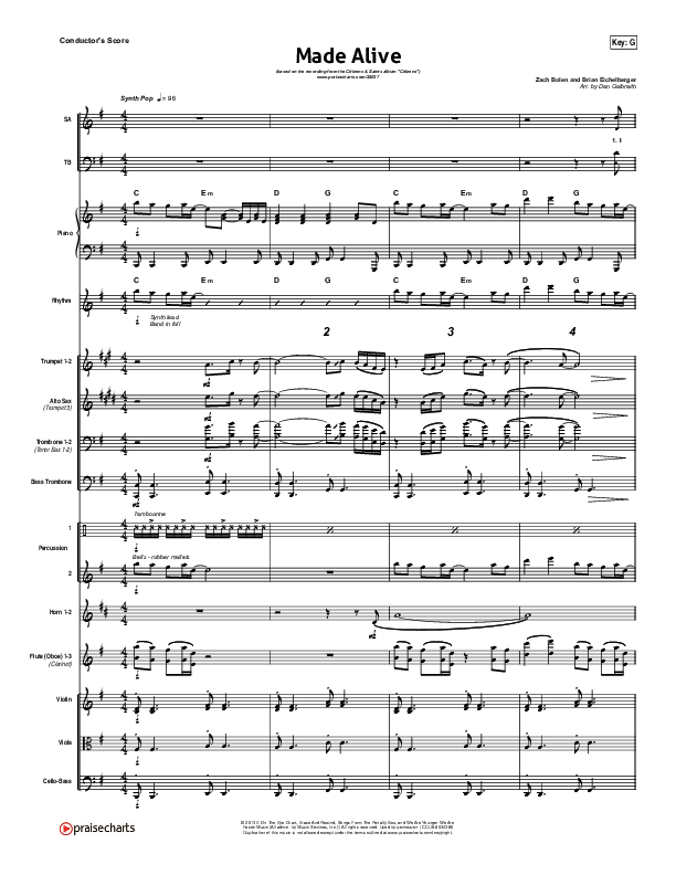 Made Alive Conductor's Score (Citizens)