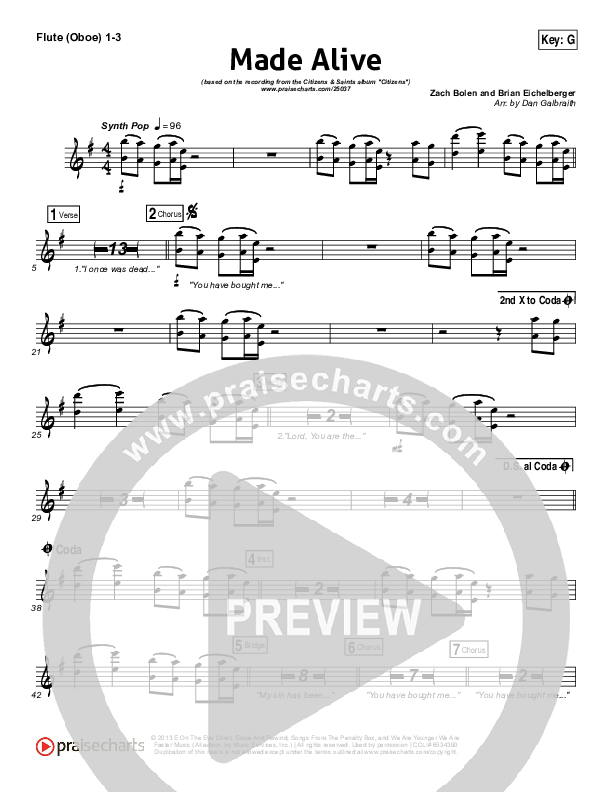 Made Alive Flute/Oboe 1/2/3 (Citizens)