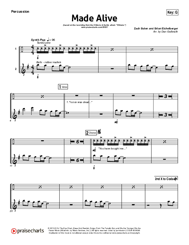 Made Alive Percussion (Citizens)