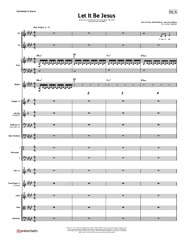 Let It Be Jesus Conductor's Score (Christy Nockels / Passion)