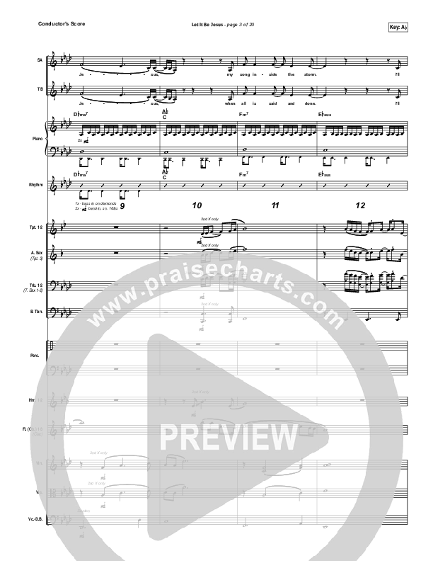 Let It Be Jesus Conductor's Score (Christy Nockels / Passion)