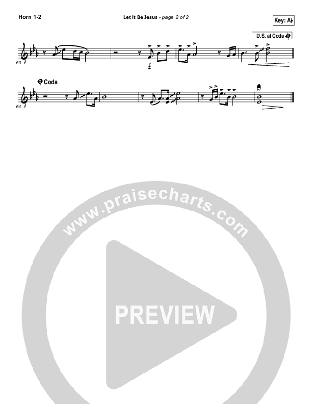 Let It Be Jesus French Horn 1/2 (Christy Nockels / Passion)