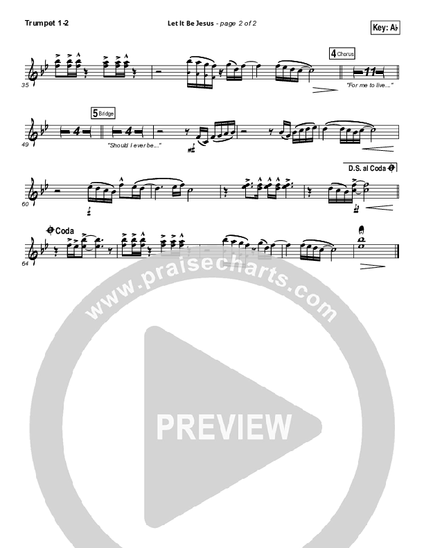 Let It Be Jesus Trumpet 1,2 (Christy Nockels / Passion)