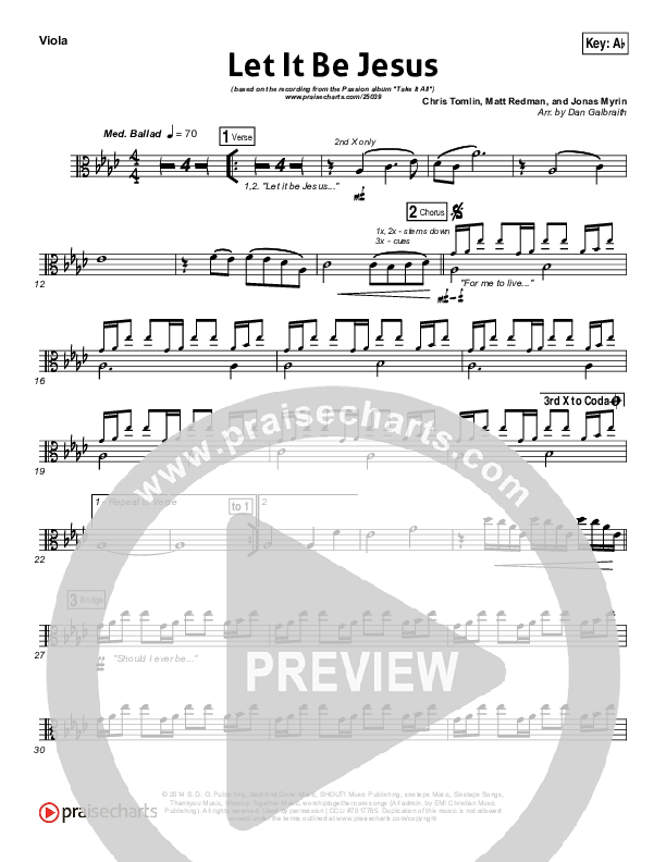 Let It Be Jesus Viola (Christy Nockels / Passion)
