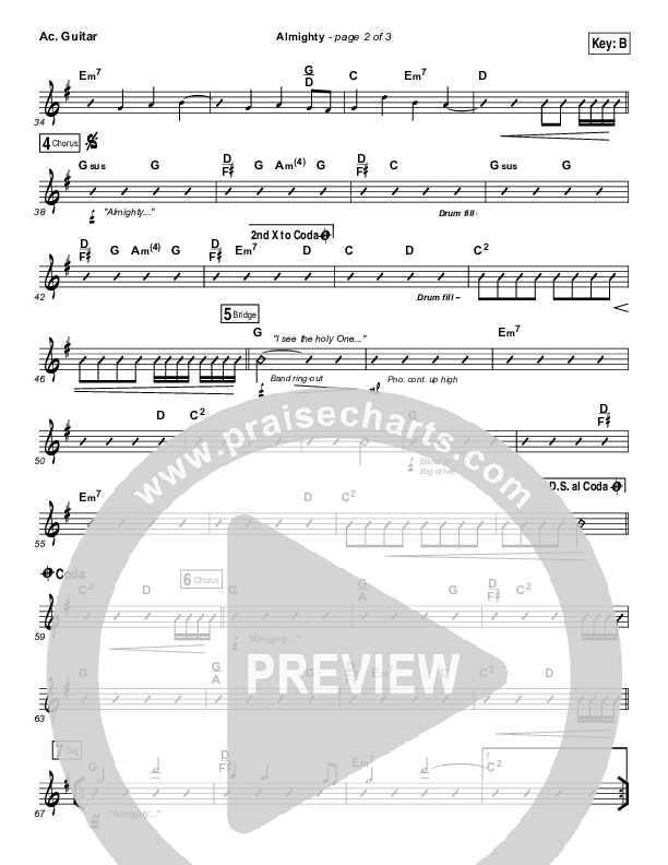 Almighty Acoustic Guitar (Chris Tomlin / Passion)