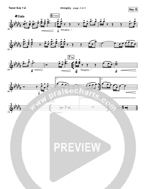 Almighty Tenor Sax 1/2 (Chris Tomlin / Passion)