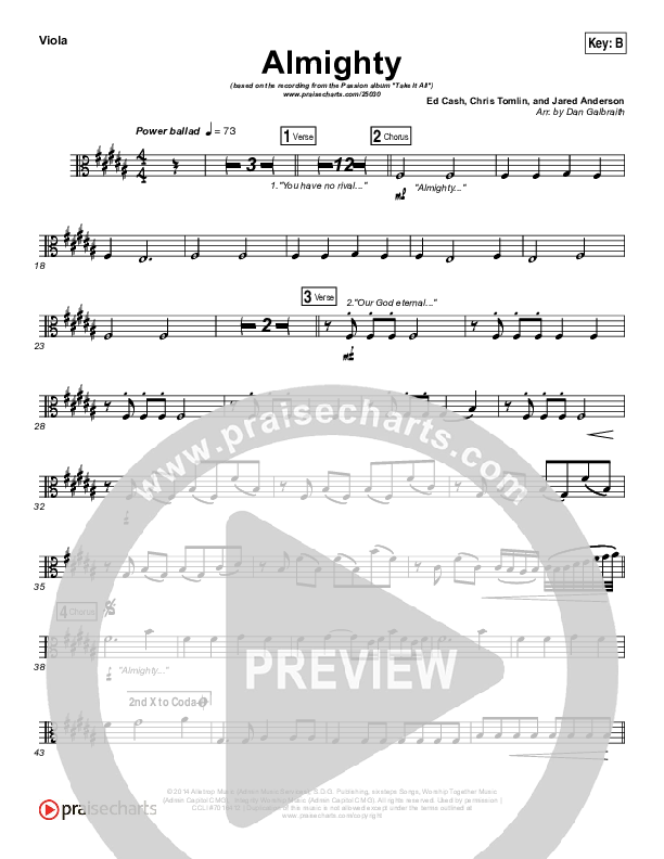 Almighty Viola (Chris Tomlin / Passion)