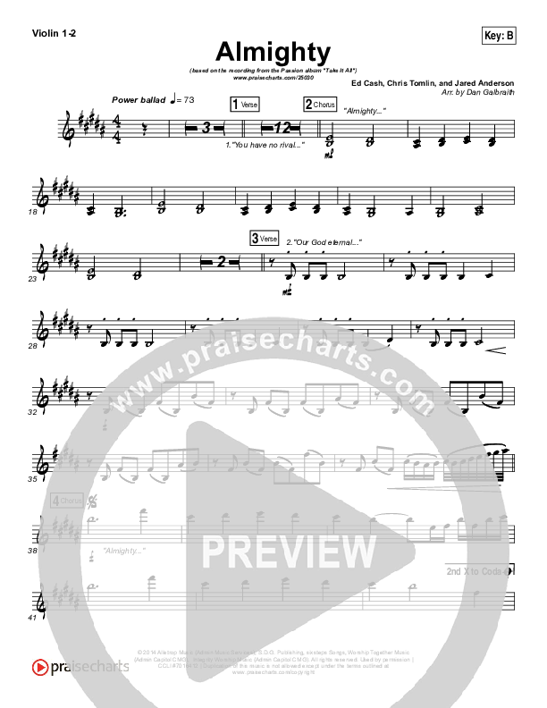 Almighty Violin 1/2 (Chris Tomlin / Passion)