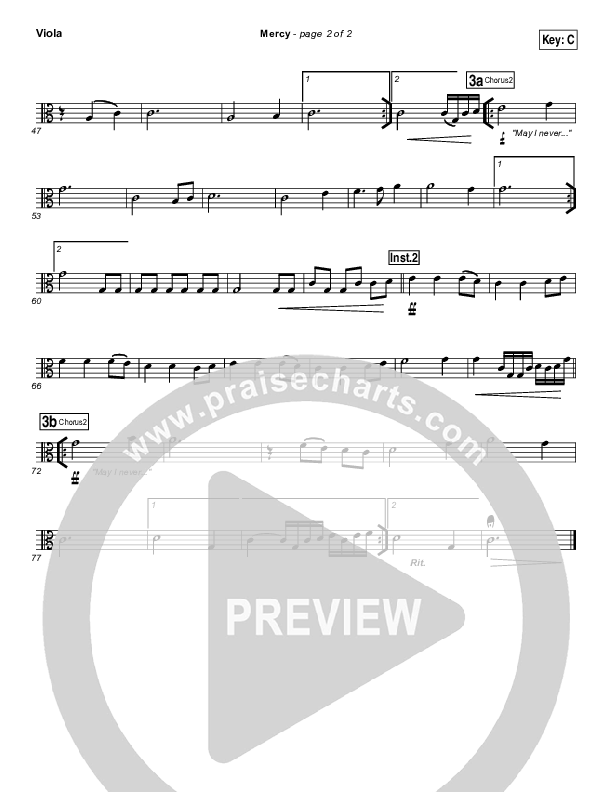 Mercy Viola (Matt Redman / Passion)