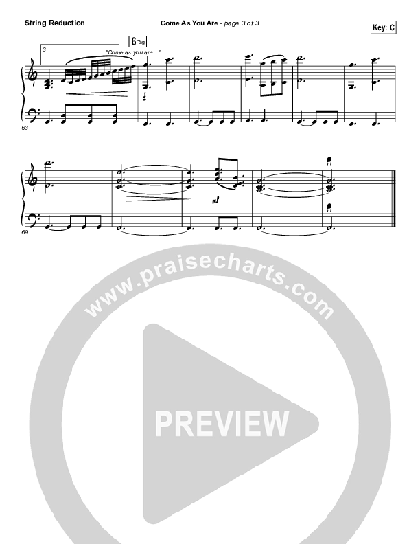 Come As You Are Synth Strings (David Crowder / Passion)