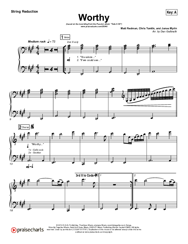 Worthy Synth Strings (Matt Redman / Passion)