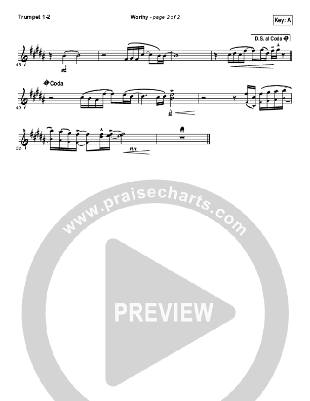 Worthy Trumpet 1,2 (Matt Redman / Passion)