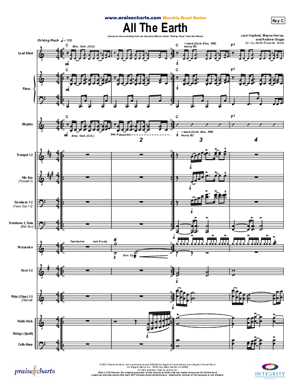 All The Earth Orchestration (Don Moen)