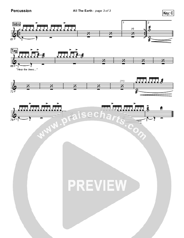 All The Earth Percussion (Don Moen)