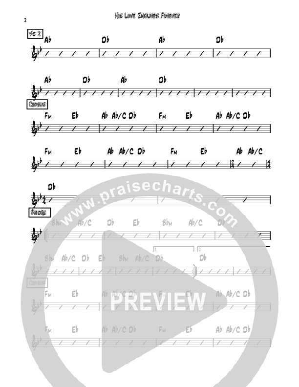 His Love Endures Forever Chords & Lyrics (Riverview Church)