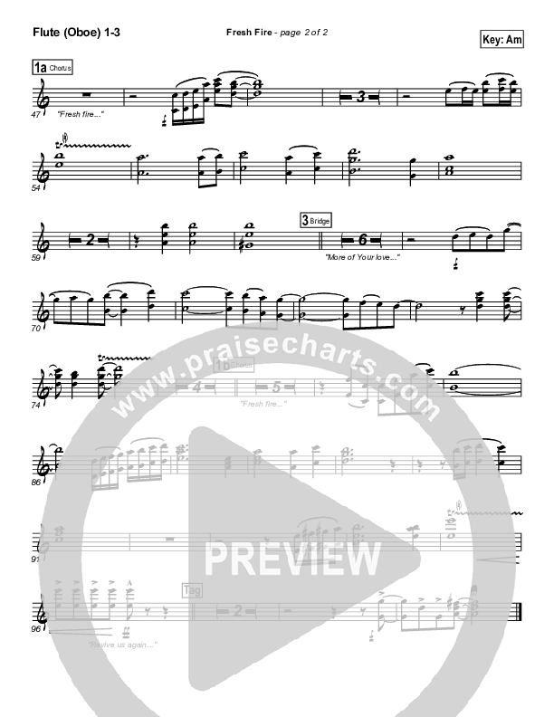 Fresh Fire Flute/Oboe 1/2/3 (Don Moen)