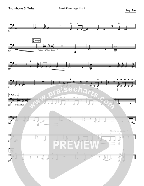 Fresh Fire Trombone 3/Tuba (Don Moen)