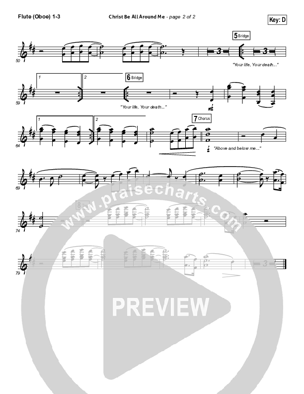 Christ Be All Around Me Flute/Oboe 1/2/3 (All Sons & Daughters)
