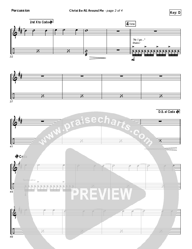 Christ Be All Around Me Percussion (All Sons & Daughters)