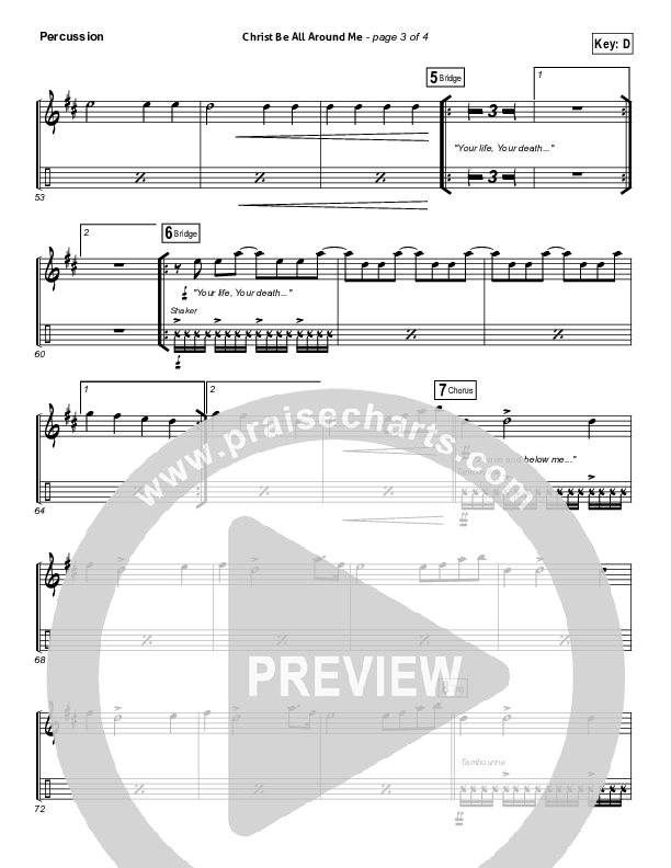 Christ Be All Around Me Percussion (All Sons & Daughters)