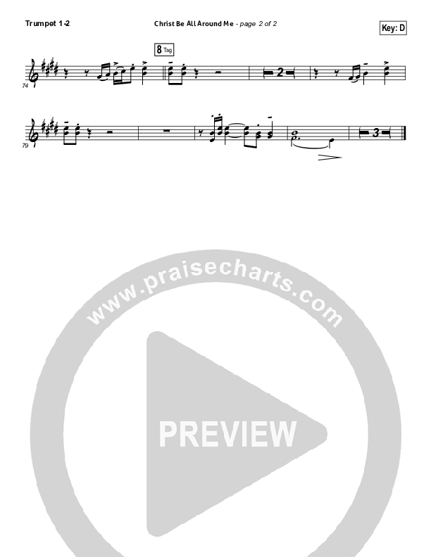 Christ Be All Around Me Trumpet 1,2 (All Sons & Daughters)