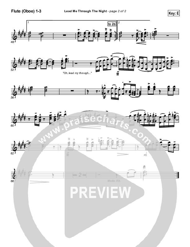 Lead Me Through The Night Flute/Oboe 1/2/3 (Don Moen)