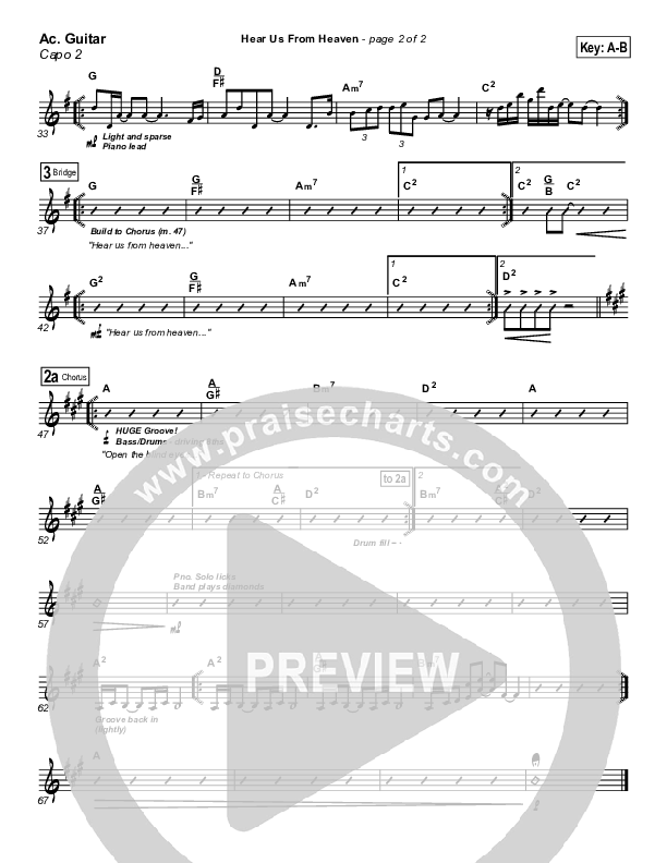 Hear Us From Heaven Acoustic Guitar (Don Moen)