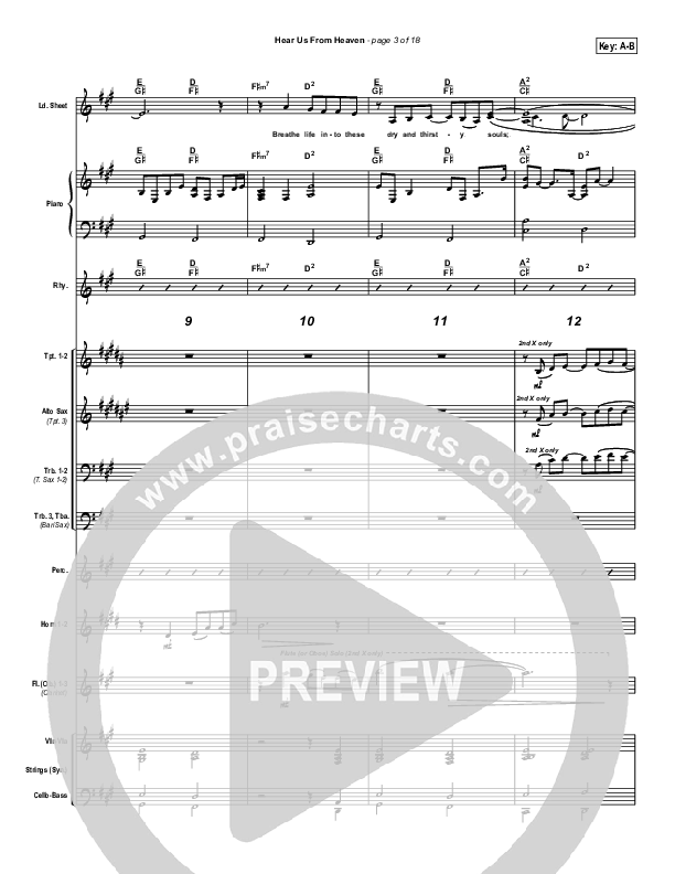 Hear Us From Heaven Conductor's Score (Don Moen)
