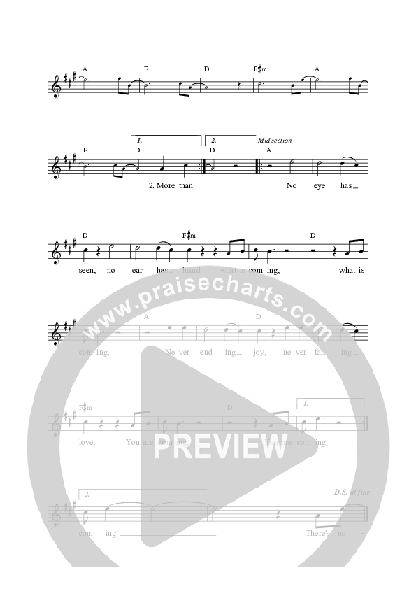 Immeasurably More Lead Sheet (Rend Collective)