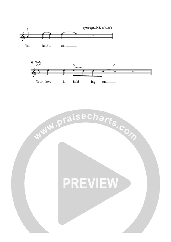 Strength Of My Heart Lead Sheet (Rend Collective)