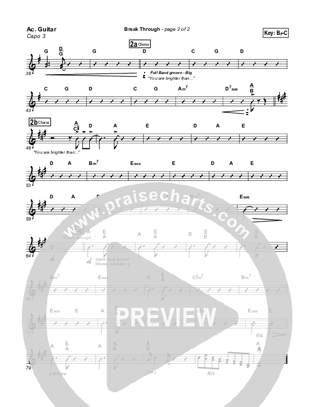 Break Through Acoustic Guitar (Don Moen)