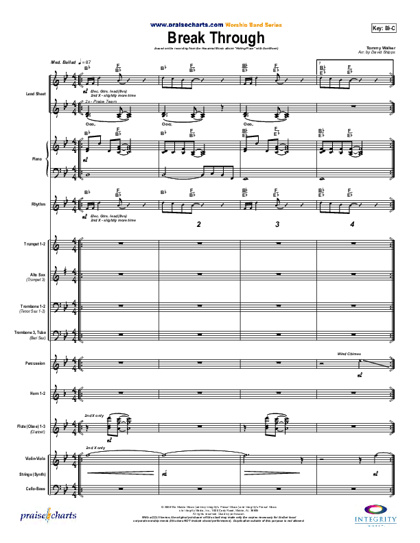 Break Through Conductor's Score (Don Moen)