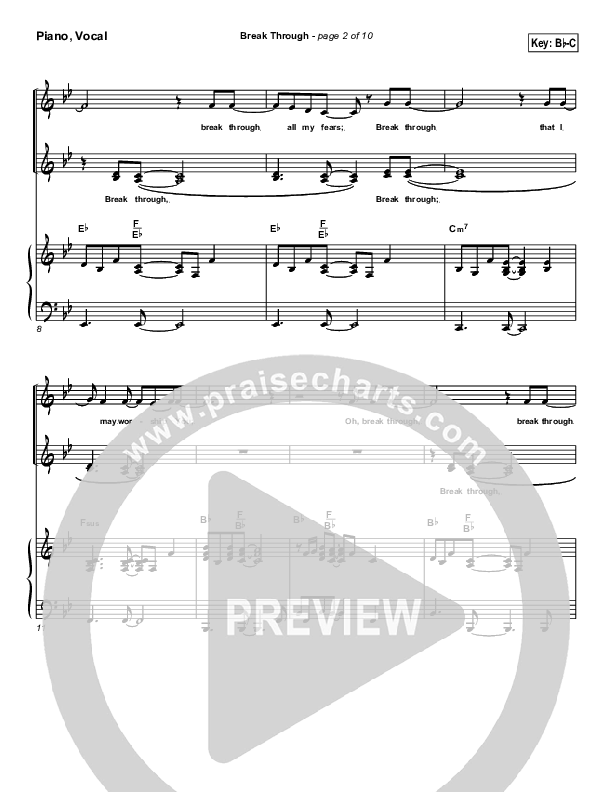 Break Through Piano/Vocal (Don Moen)