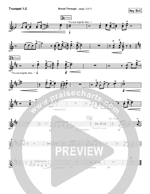 Break Through Trumpet 1,2 (Don Moen)