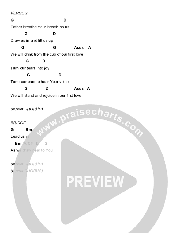 Our First Love Chords & Lyrics (Lizi Bailey / North Point Worship)