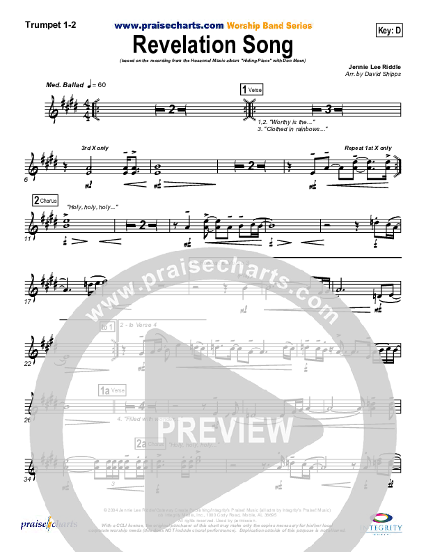 Revelation Song Trumpet 1,2 (Don Moen)