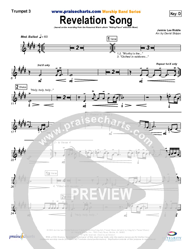 Revelation Song Trumpet 3 (Don Moen)