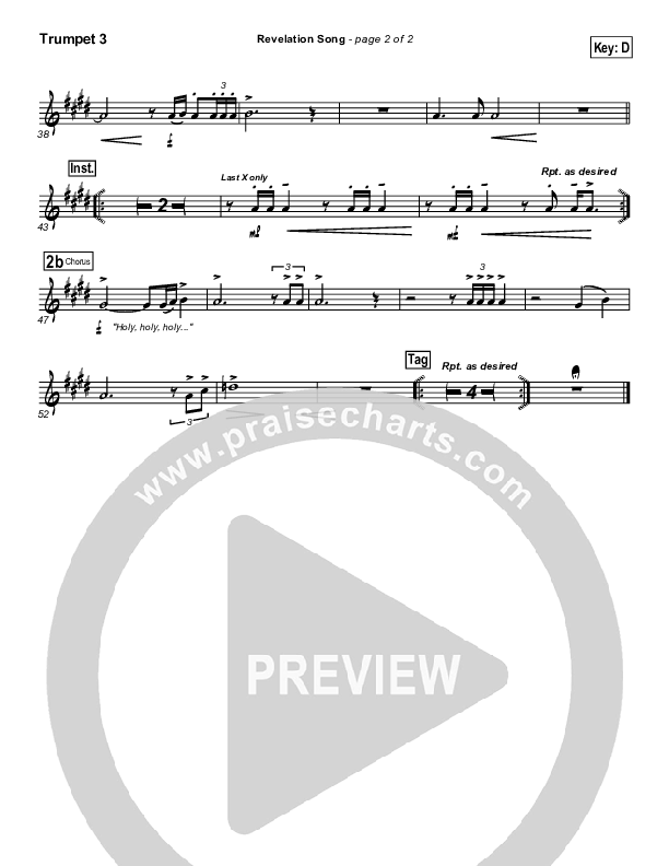 Revelation Song Trumpet 3 (Don Moen)