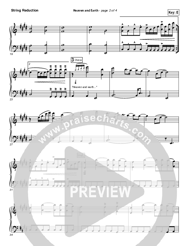 Heaven And Earth String Pack (Hillsong Worship)