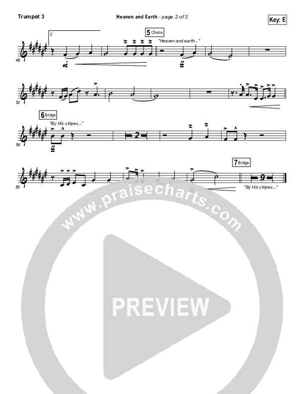 Heaven And Earth Trumpet 3 (Hillsong Worship)