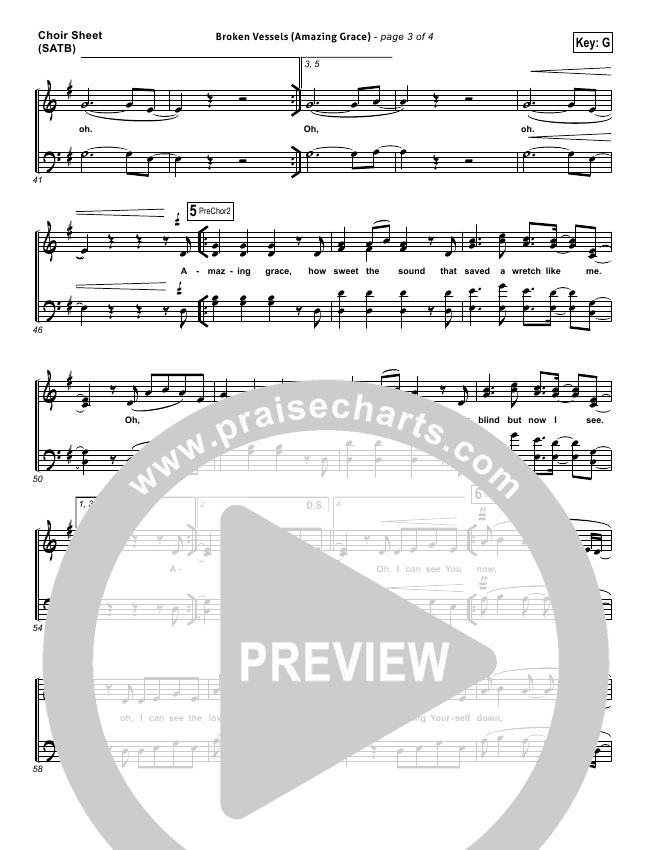 Broken Vessels Sheet Music PDF (Hillsong Worship) PraiseCharts