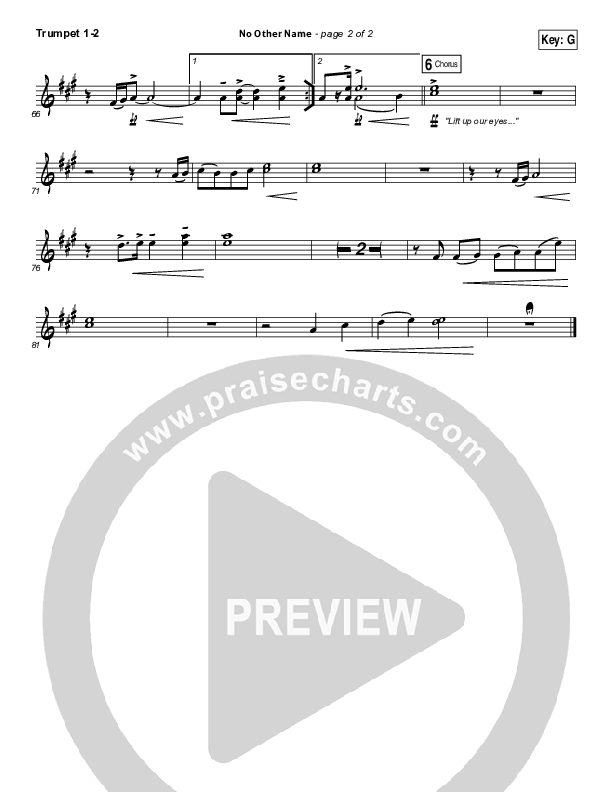 No Other Name Trumpet 1,2 (Hillsong Worship)
