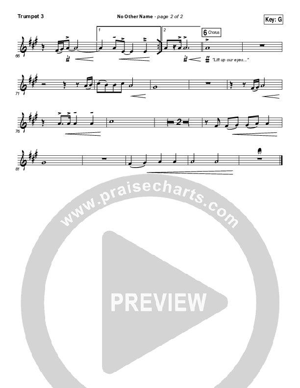 No Other Name Trumpet 3 (Hillsong Worship)