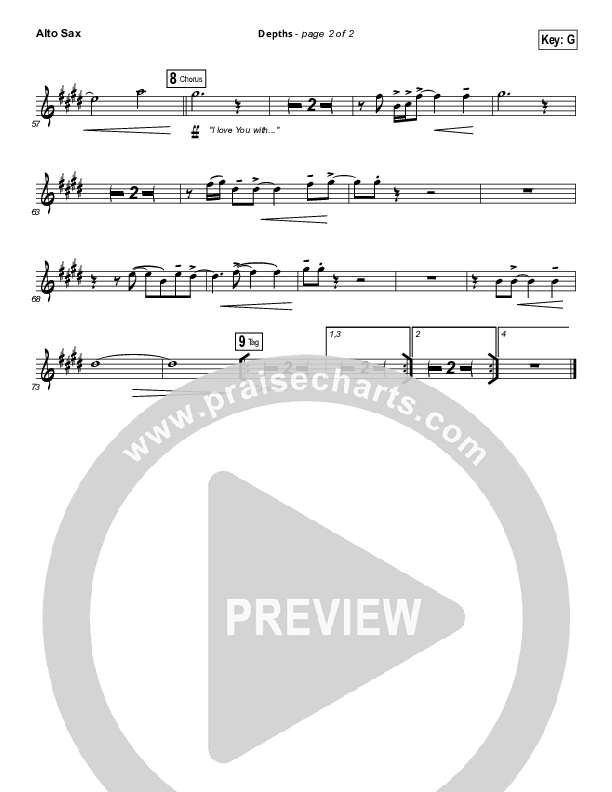 Depths Alto Sax (Hillsong Worship)