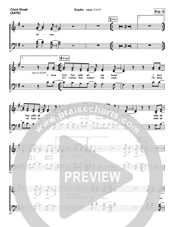 Depths Choir Vocals (SATB) (Hillsong Worship)